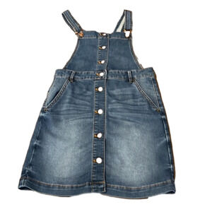 𝅺crewcut jean overall skirt, size 10, in good condition